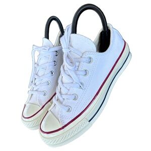 Converse Chuck 70 Unisex Low Top Sneakers White/Garnet/Egret Men's 3/Women's 5